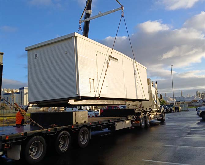 toilet ablution block 7.2x3m male female installed